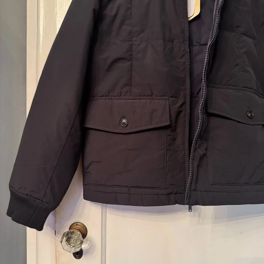 J. Crew Box-quilt insulated jacket with PrimaLoft * Navy Ink * Medium